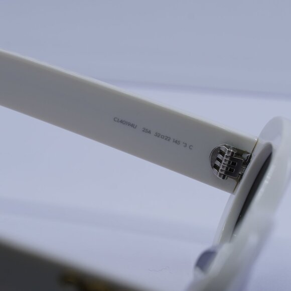 Celine CL40194U 25A Oval Sunglasses–Ivory\Smoke - Picture 9 of 11